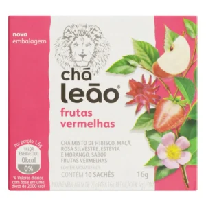 Chá Leão Frutas Vermelhas Sachê 10 Unidades 16g