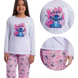 Pijama Infantil Inverno Macio Menina Conjunto Longo Promoção