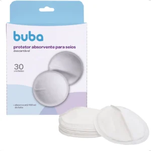 Kit 30 Protetor Absorvente Leite Seios Descartável Buba Seio