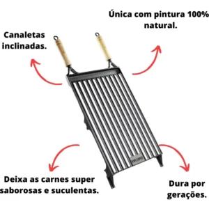 Grelha Argentina Pampa Ferro Fundido - Fundição Santana