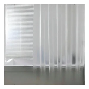 Cortina Box Banheiro Fosca NM PVC Antimofo 1.40x2.00m Ilhós Alumínio