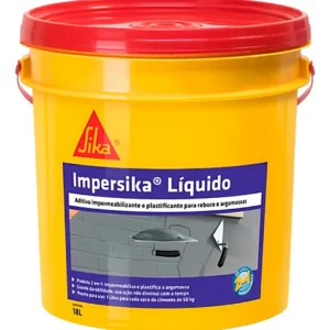 Impermeabilizante Impersika Para Concreto Armado 18 Litros Cor Líquido Branco