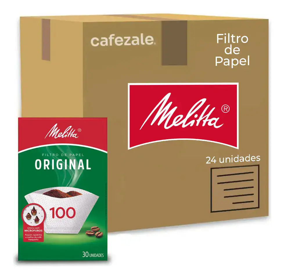 Filtro De Papel Melitta 100 Kit 24 Pacotes C/ 30 Unid
