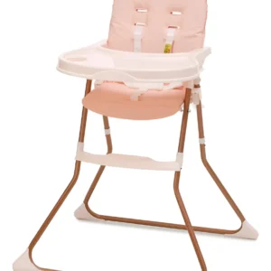 Cadeira alimentação menina rosa até 23kg compacta Galzerano cor rosa-claro