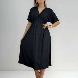 Vestido Manga Morcego Premium Amamentação Maternidade Parto