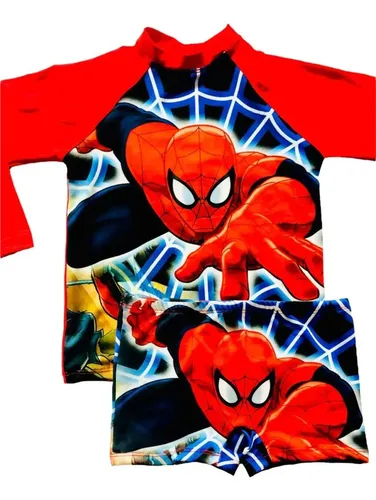 Homem Aranha - Conjunto Infantil Uv50+ Proteção Solar
