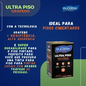 Tinta Eucatex Ultra Piso Grafeno 18l - Cores