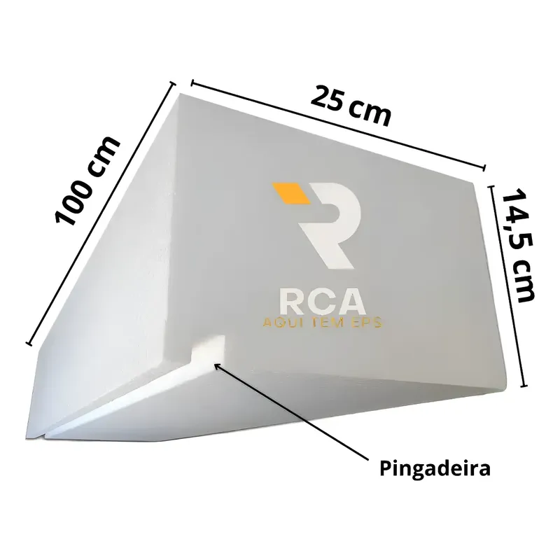 1 Moldura Externa Isopor 14,5x25cm Fachada Beiral Pingadeira - Imagem 2