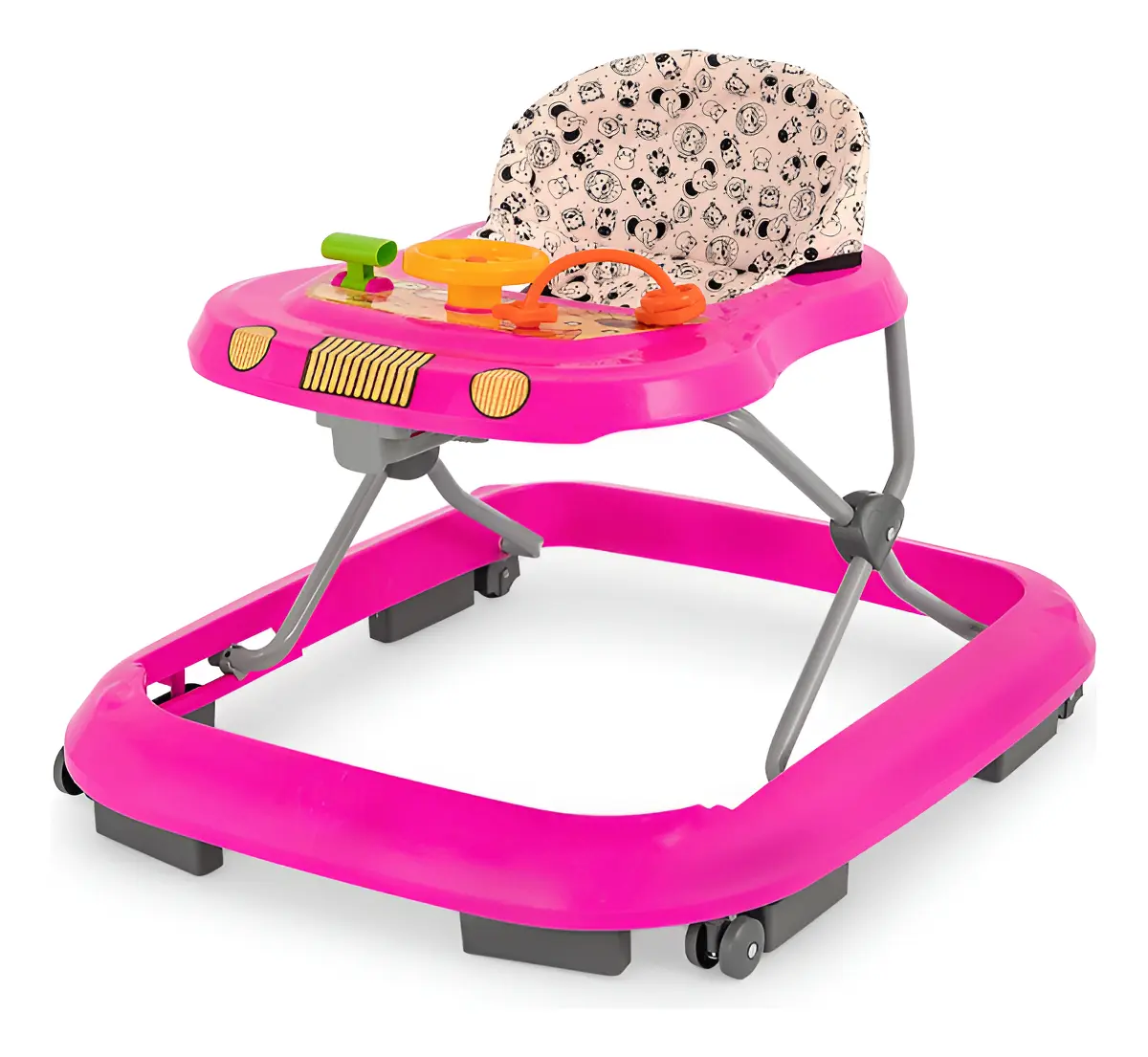 Andador Bebê Tutti Baby Safari Trava De Segurança Cor - Rosa