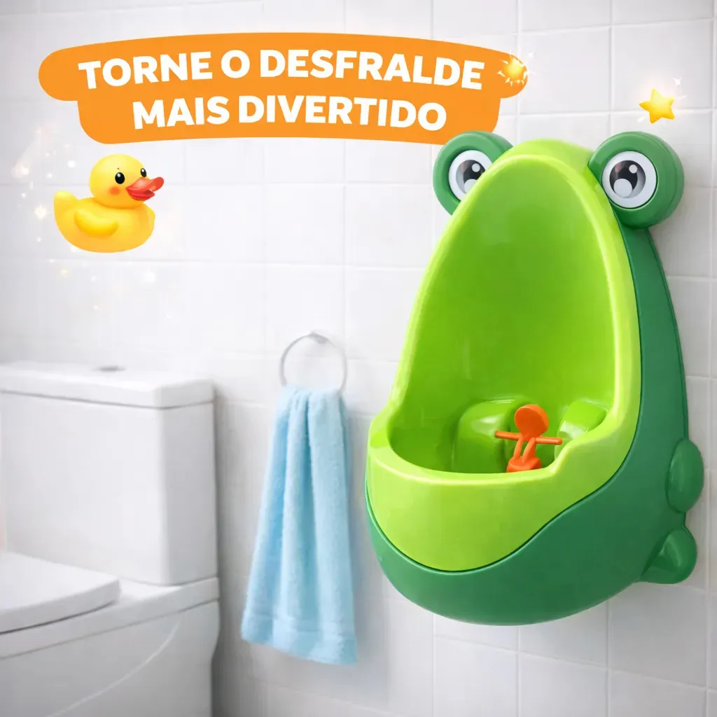 Mictório Infantil Pinico Sapinho Portatil Desfraude Ajustavel - Imagem 3