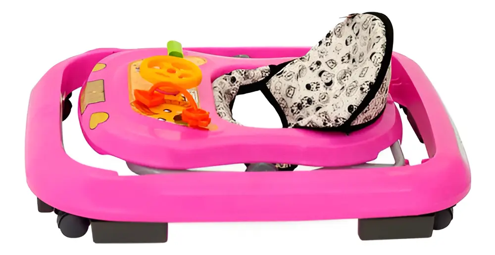 Andador Bebê Tutti Baby Safari Trava De Segurança Cor - Rosa - Imagem 4