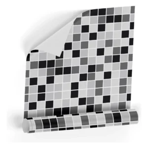 Papel De Parede Adesivo Cozinha Pastilha Azulejo 10m