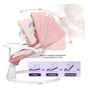 Cadeira De Balanco Bebê Elétrica Vibratoria Musical Controle