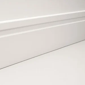 Barras De Rodapé Poliestireno 10cm Frisado Branco Kit C/ 15