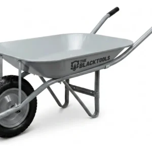 Carro De Mão Reforçado 50kg Jardim Caçamba 60l Aço Solda Cinza