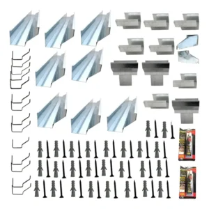 Kit Calha Telhado Beiral 15 Metros Galvanizada