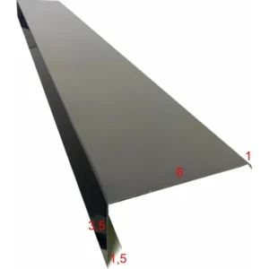 Kit Rufo Pingadeira P/ Beiral Marquise Laje , Preto 10mt