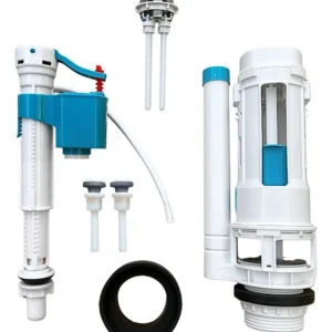 Kit Mecanismo Descarga Botao Duplo Caixa Acoplada Completo