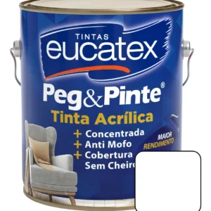 Eucatex Peg & Pinte tinta acrílica antimofo 3.6L cor branco neve