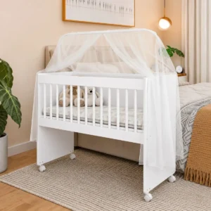 Mini Berço Moises Mdf Com Colchão Multifuncional Branco