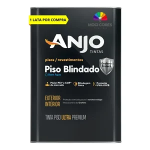 Tinta Acrílica Piso Anjo Química 16L Cinza Claro Fosco Superfície Externa Interna