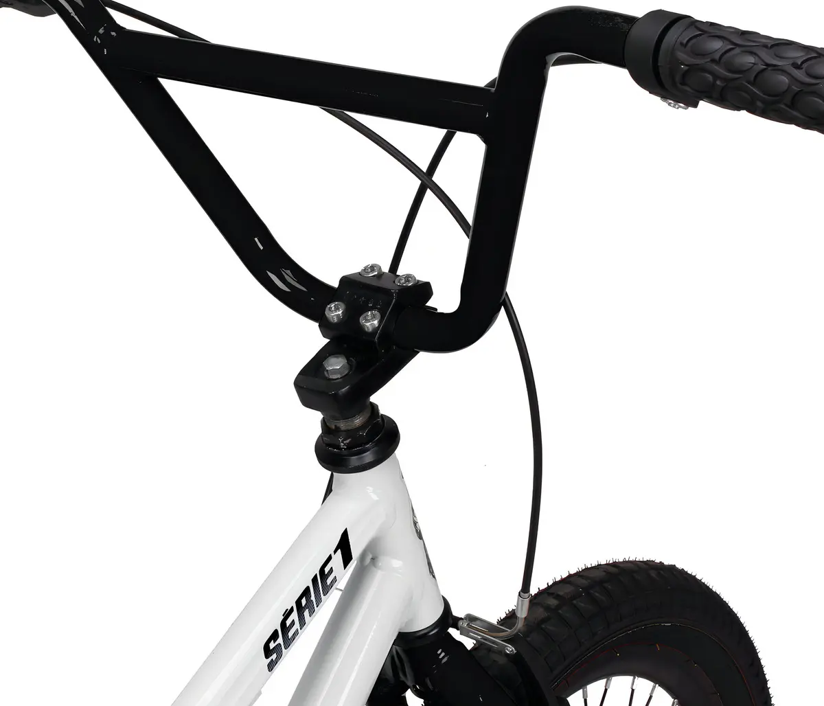 Bicicleta Aro 20 Bmx Pro-X Série 1 Freio V-Brake Infantil Cor Branco - Imagem 4