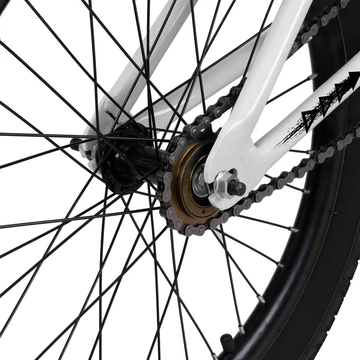 Bicicleta Aro 20 Bmx Pro-X Série 1 Freio V-Brake Infantil Cor Branco - Imagem 5
