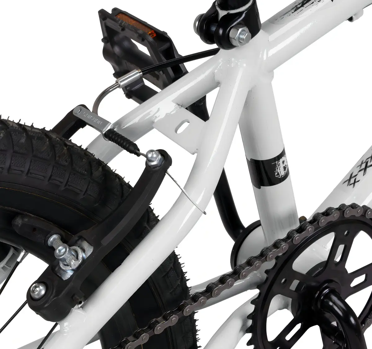 Bicicleta Aro 20 Bmx Pro-X Série 1 Freio V-Brake Infantil Cor Branco - Imagem 6
