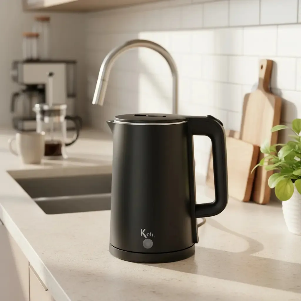Chaleira Jarra Elétrica Modern Inox Preta 220v E 110v 1.5l Preto - Imagem 4