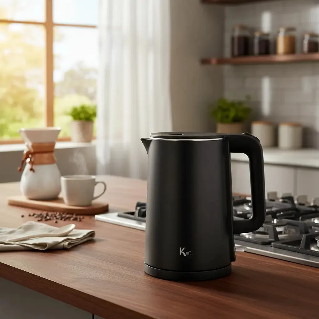 Chaleira Jarra Elétrica Modern Inox Preta 220v E 110v 1.5l Preto - Imagem 5