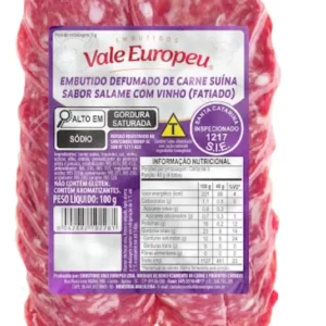 Kit 3 Un Embutido Defumado Salame C Vinho 100g Vale Europeu