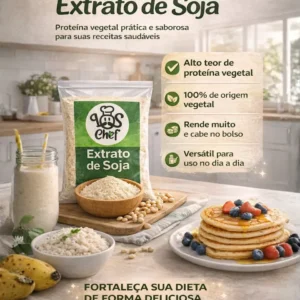 Extrato De Soja Natural Pó Leite De Soja Sem Lactose Vegano