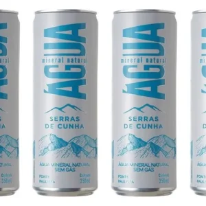 Agua Mineral Sem Gas Lata 350ml Prata Serras De Cunha Kit 6