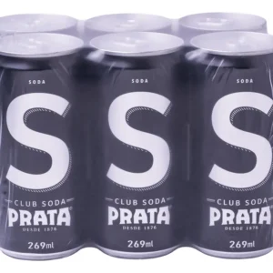 Refrigerante Prata Club Soda Lata 269ml Pack Com 6unid