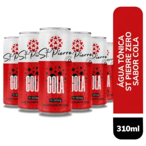 Água Tônica St Pierre Linha Zero 310ml Pack 6 Sabor Cola