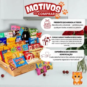 Cesta Café Da Manhã Presente Croissant Nutella Aniversario