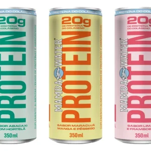 Agua Mamba Protein Manga, Maracujá E Pessego 350ml C/ 6 Un