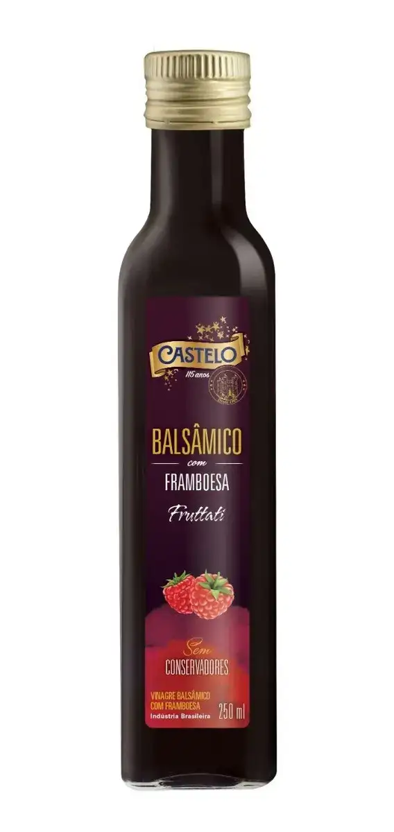 Vinagre Balsâmico Framboesa Castelo Frutatti Vidro 250ml