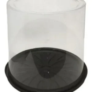 Embalagem Pet Torta Alta Gourmet Preta - G 58ct