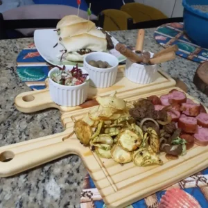Kit Tábua De Frios Aperitivo Churrasco Hambúrguer Petisco 4p