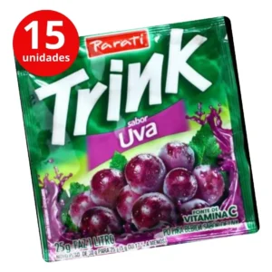 Pack 15un Refresco Em Pó Suco Trink Uva