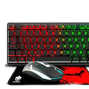 Kit Gamer Evolut EG-54 com Teclado, Mouse, Mousepad e Headset