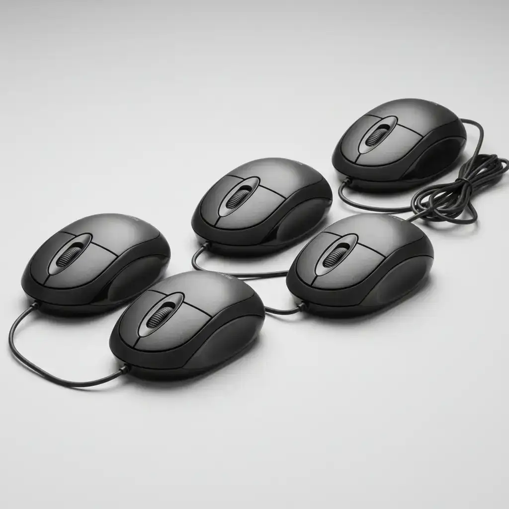 Mouse Usb Preto Com Fio Mo300 Multi Kit Com 5 Atacado 1200dp - Imagem 7