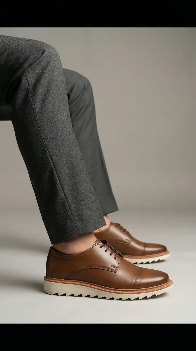 Sapato Oxford Social Masculino Qualidade Moderno Confortável - Imagem 7