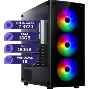 Pc Gamer Cpu Intel I7 3.4ghz Ssd 480gb Memoria Ram 16gb 500w