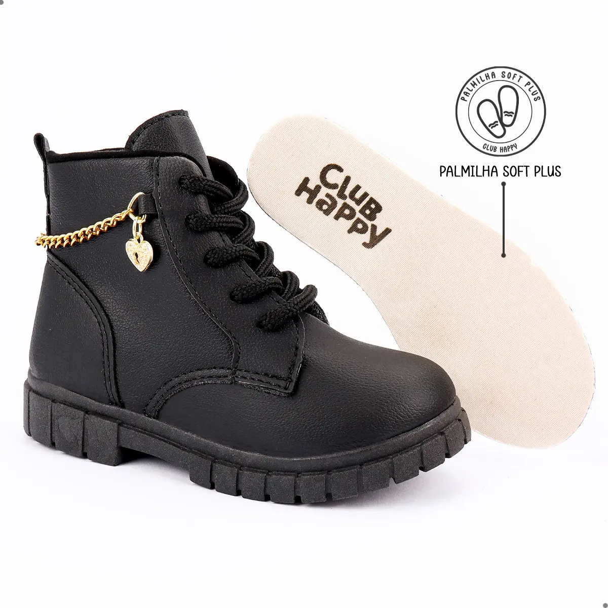 Coturno Infantil Menina Bota Menina Infantil Bota Feminina - Imagem 2