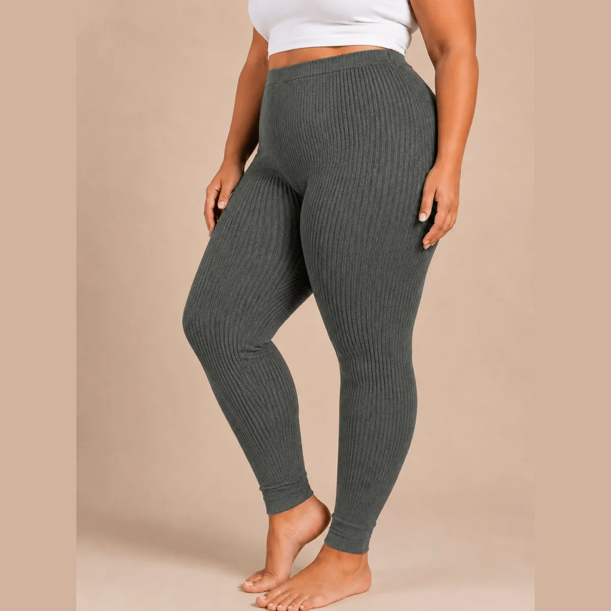 Calça Fusô De Lã Grossa Moda Evangelica Quentinha Para Frio - Imagem 2