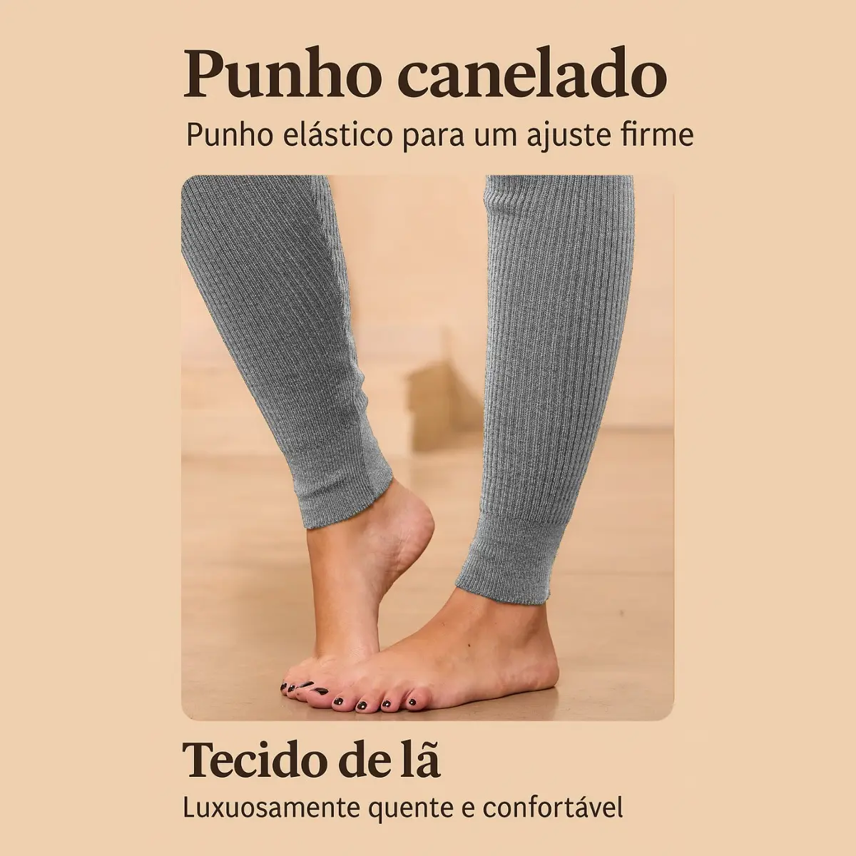 Calça Fusô De Lã Grossa Moda Evangelica Quentinha Para Frio - Imagem 6