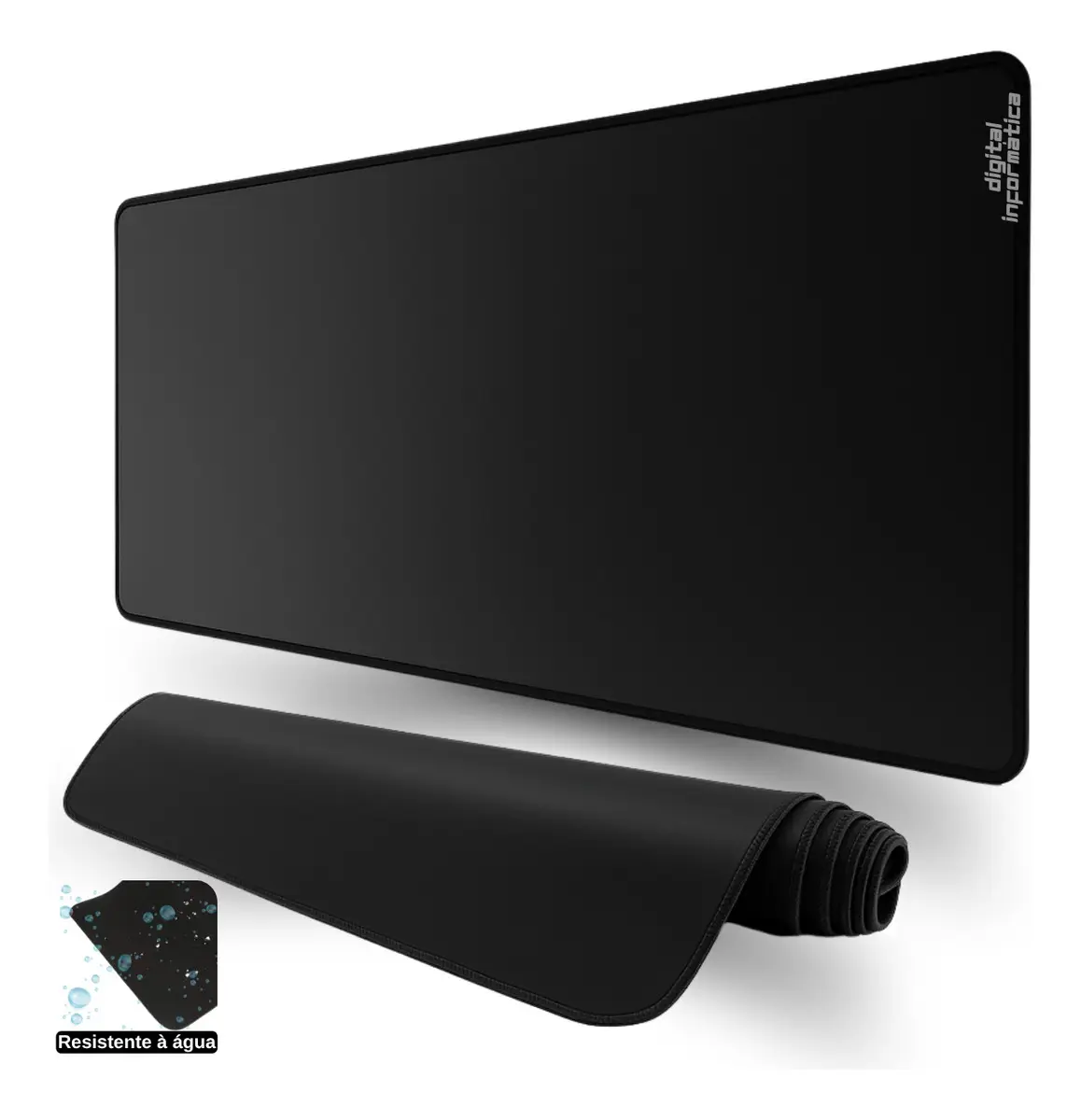 Mouse Pad Gamer Extra Grande 90x40 Profissional Speed Antiderrapante Cor Preto Digital Informática - Imagem 7