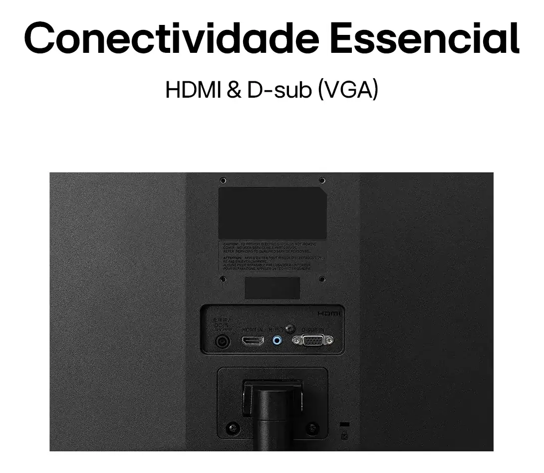 Monitor PC LG 19.5'' 20MK400H-B LED HD HDMI VGA (D-Sub) 75Hz 2ms(GtG) Ajuste de Inclinação Reader Mode - Imagem 2